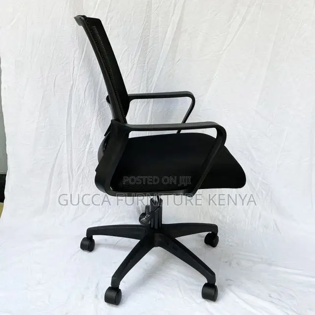 Office Chairs: Mid Back Mesh Back Swivel Leg Office Chair