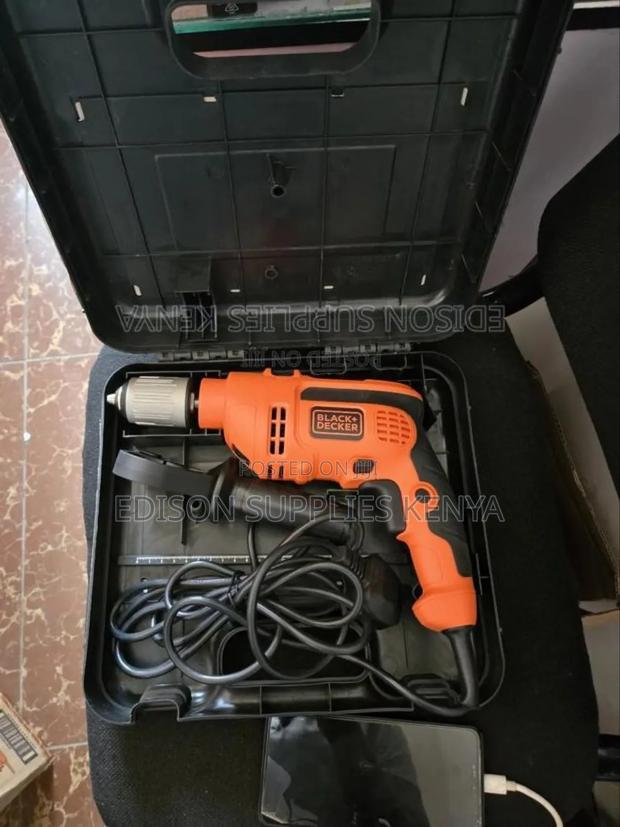 Black Decker Hammer Drill 600w Keyless Automatic Chuck 13mm - thumbnail 5