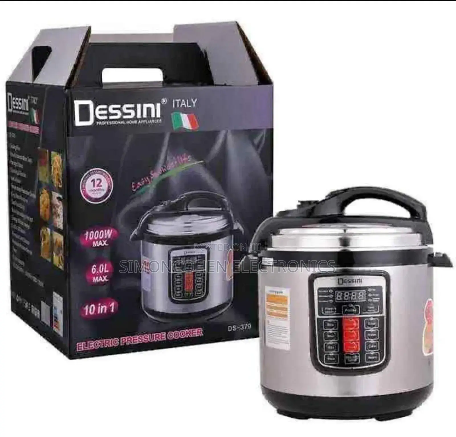 6 Litre Dessini Electric Pressure Cooker