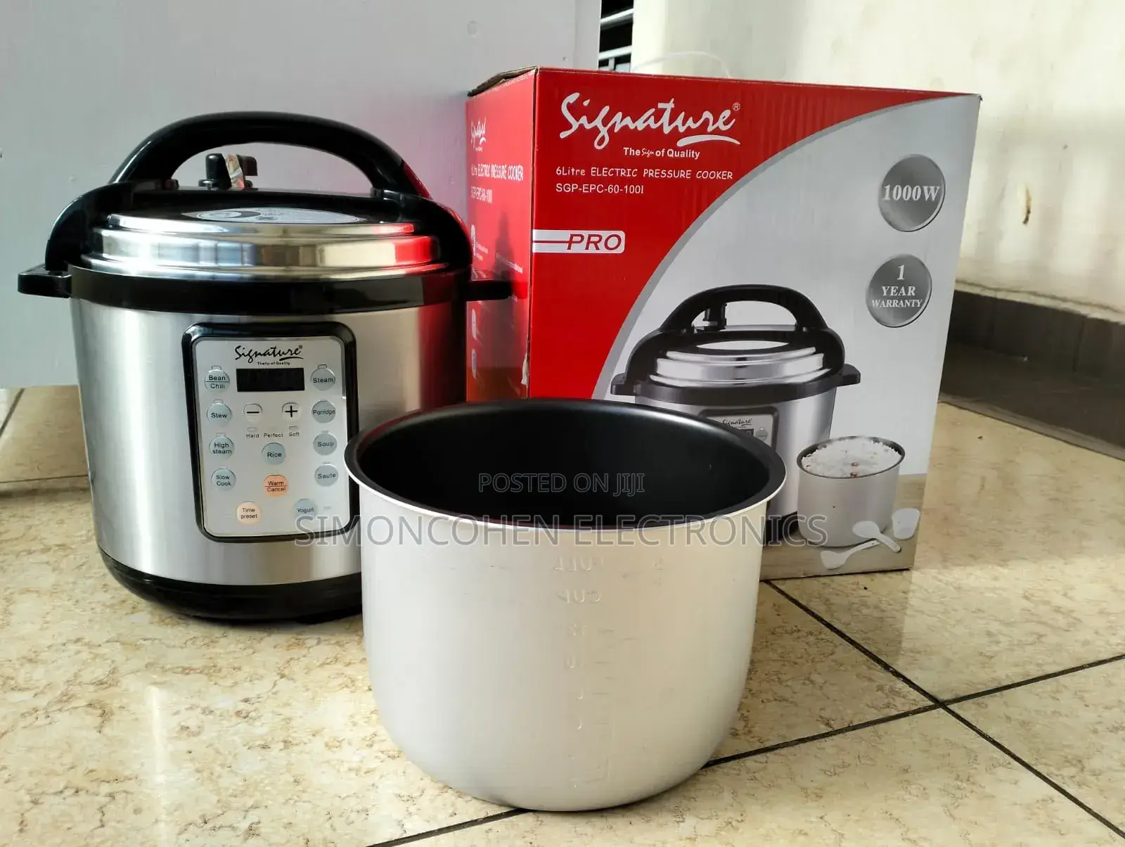 Signature 6litres Electric Pressure Cooker