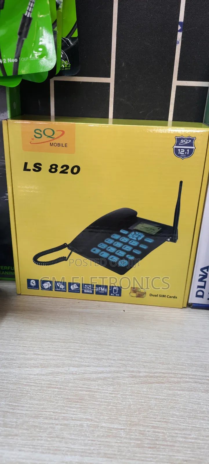 Sq Ls 820 Mobile GSM Wireless Phone Landline-White