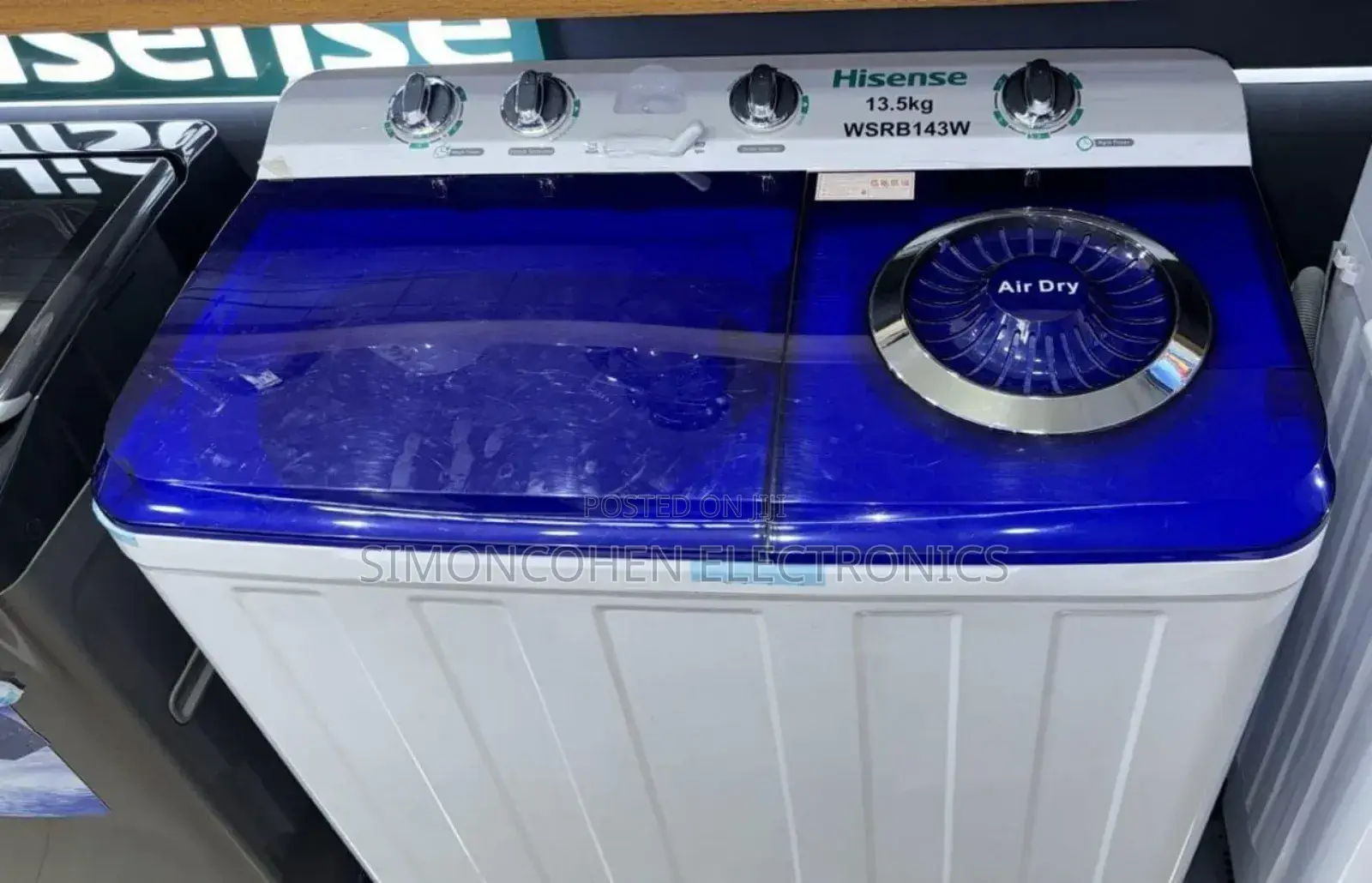 Hisense Washing Machine Twin Tub 13.5kg Semi Automatic