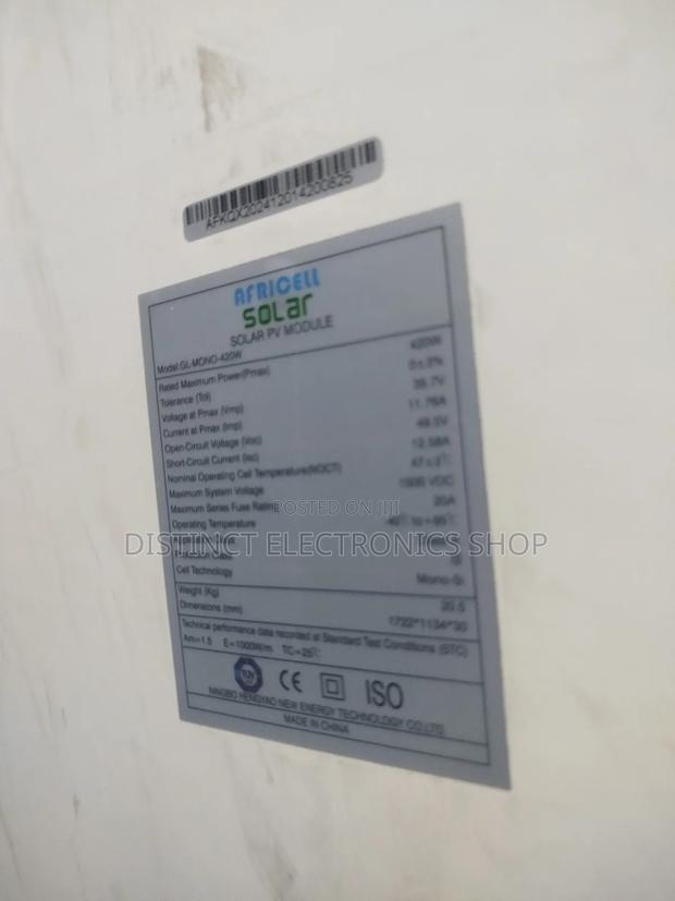 Africell Solar Panel 400watts - thumbnail 2