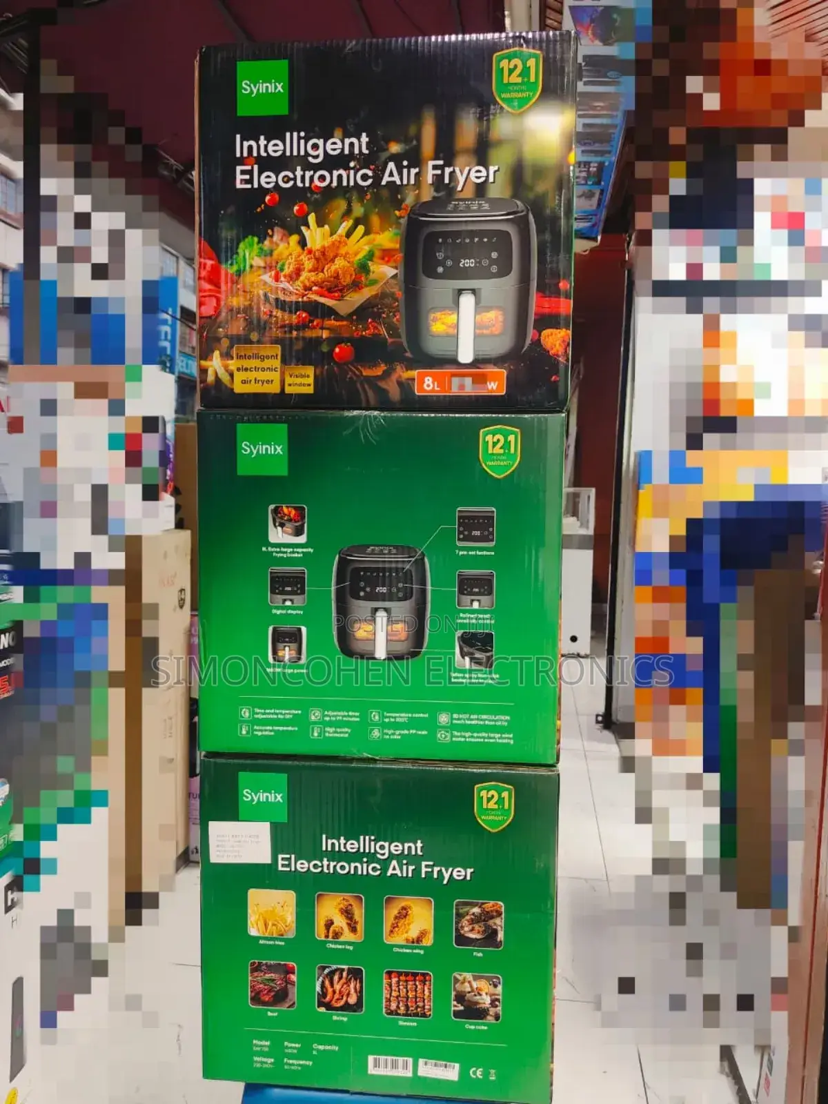 Syinix Digital Intelligent Electronic Airfryer 8l
