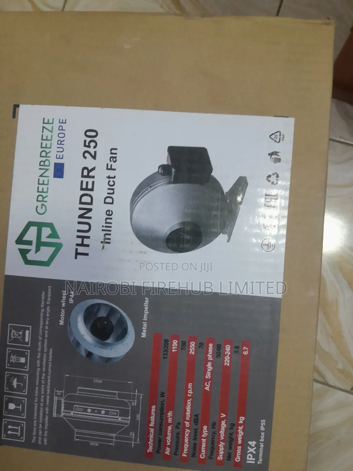 Inline Duct Fan 10"