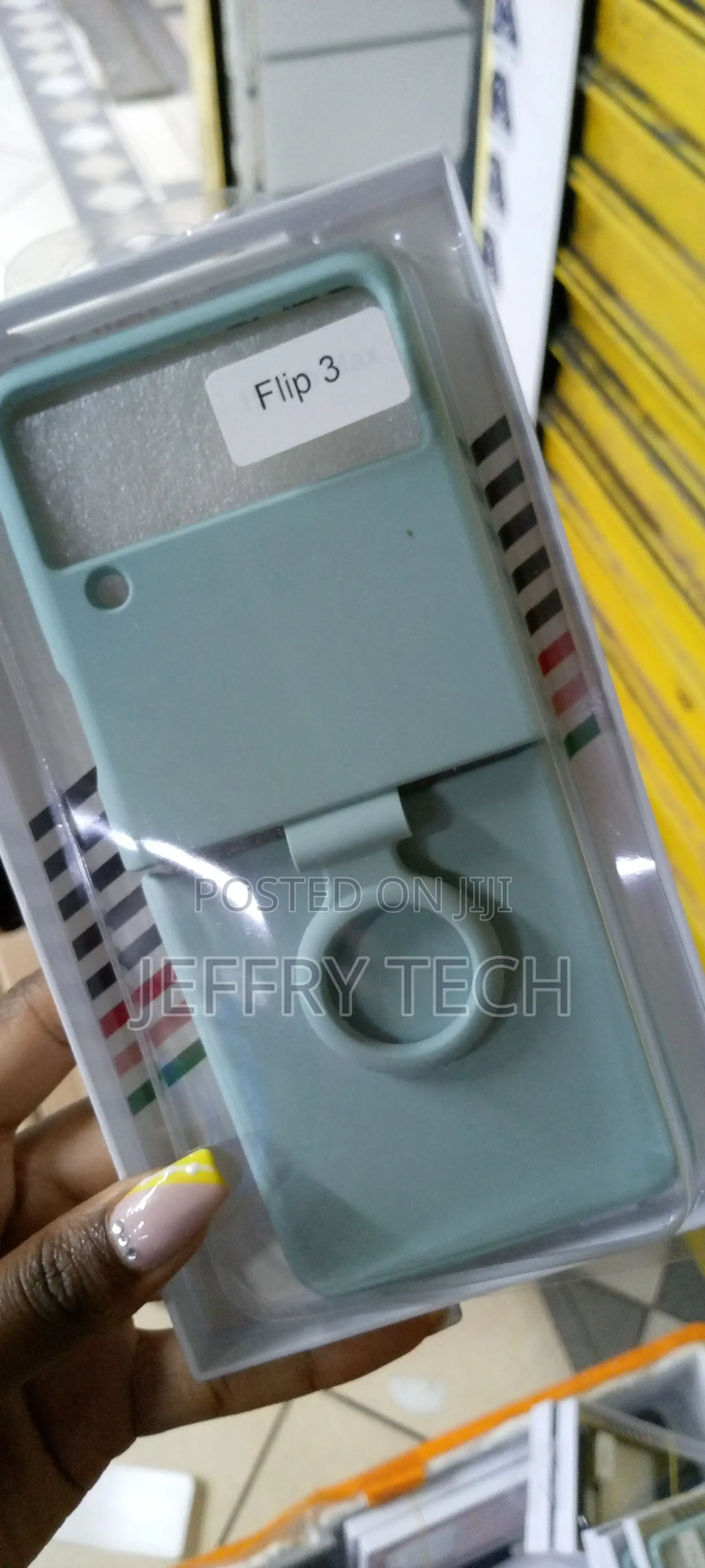 Z Flip 3 Liquid Silicone Case for Galaxy Z Flip3-Green