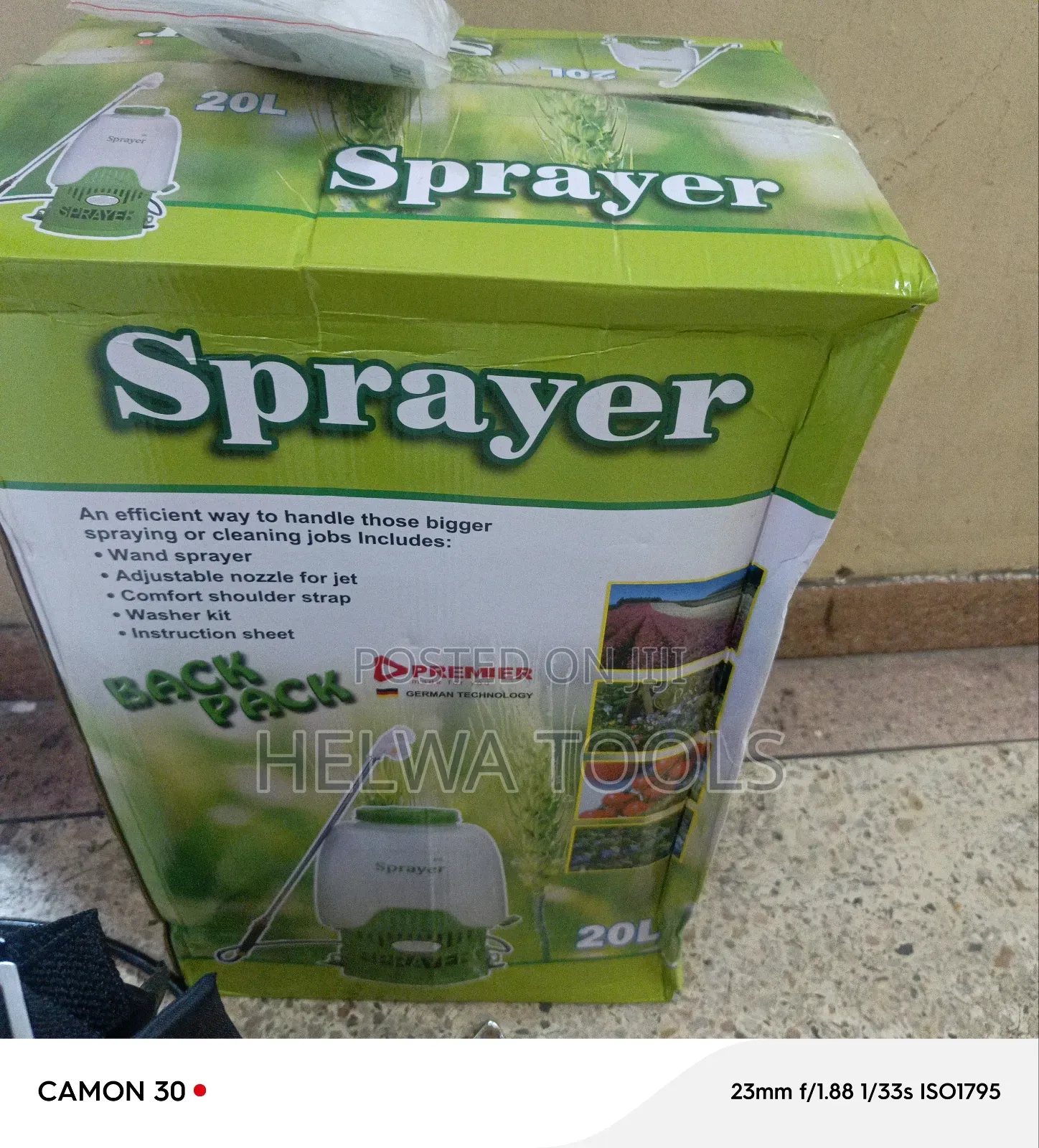 Rechargeable Knapsack Sprayer 20 Litres