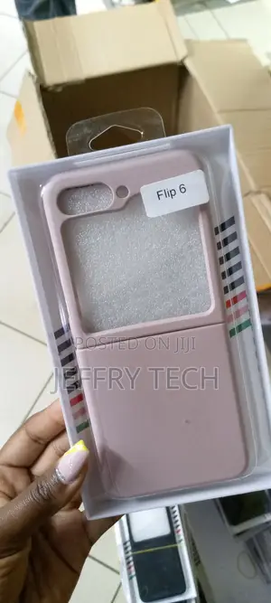 Galaxy Z Flip 6 Silicone Cover With Built-in Ring-Pink