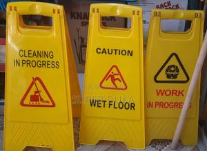 Safety/Caution Sign.Wet Floor.Work/Cleaning In Progress,