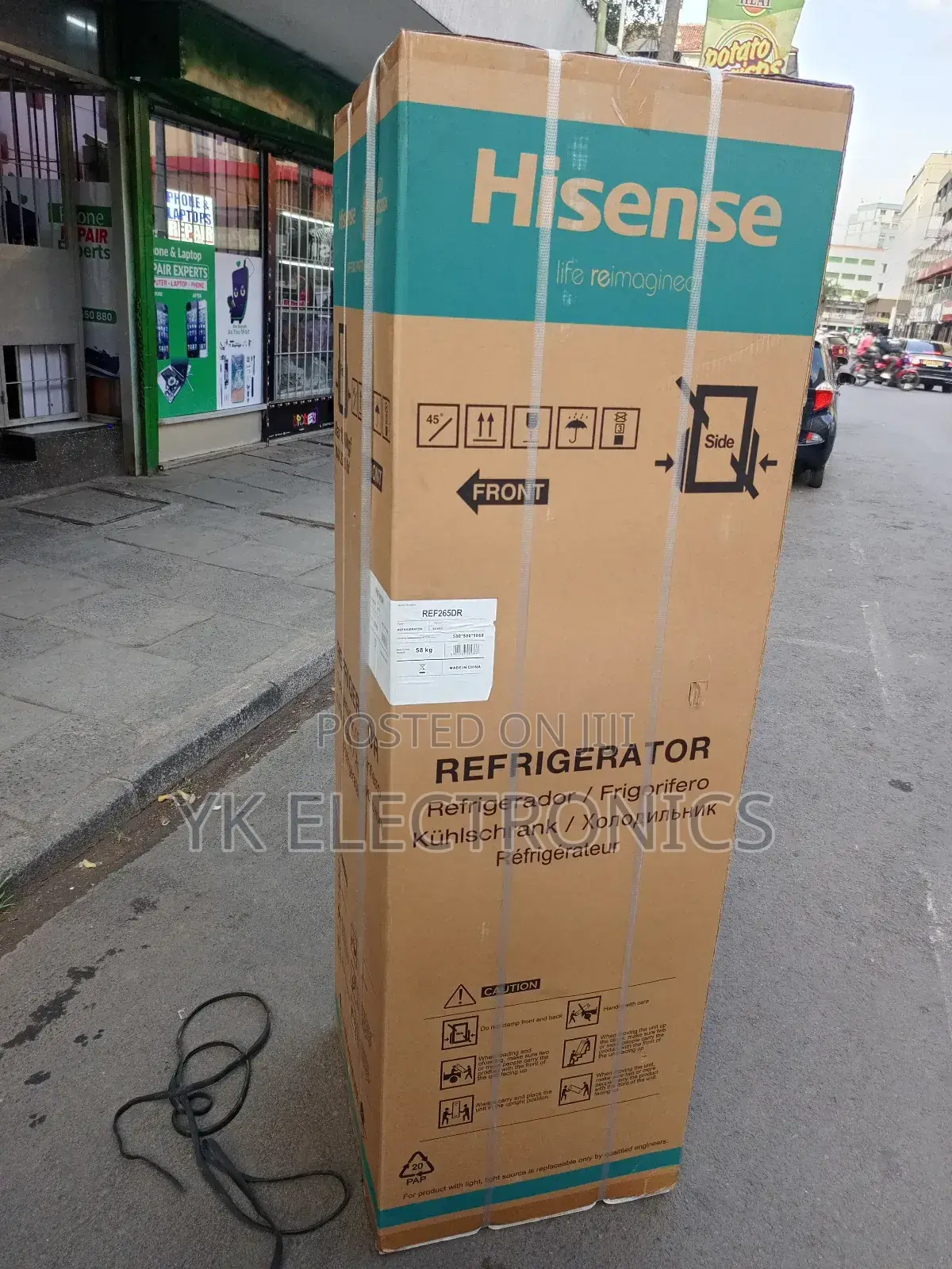 Hisense Fridge 268l Bottom Freezer Silver Ref265dr