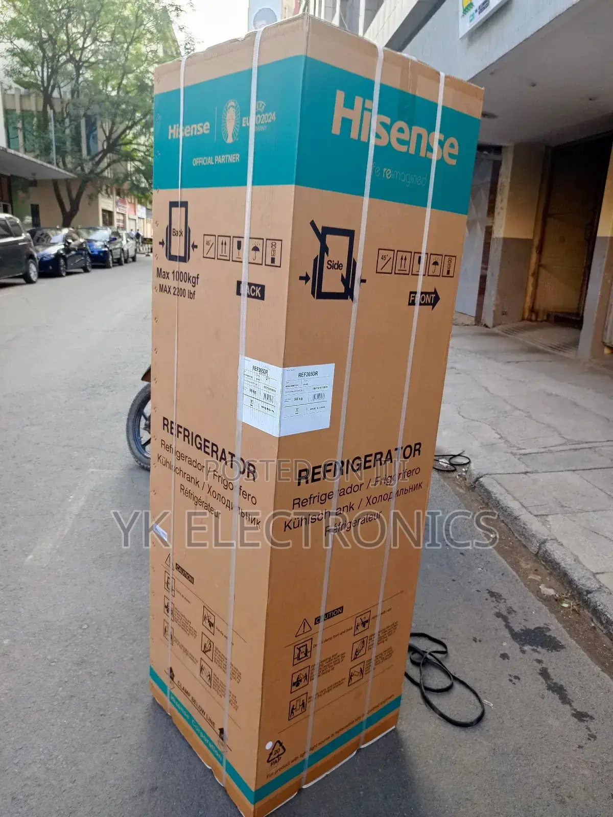 Hisense Fridge 268l Bottom Freezer Silver Ref265dr