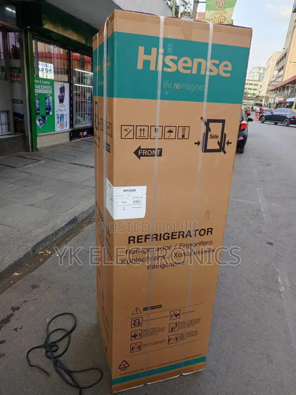 Hisense Fridge 268l Bottom Freezer Silver Ref265dr