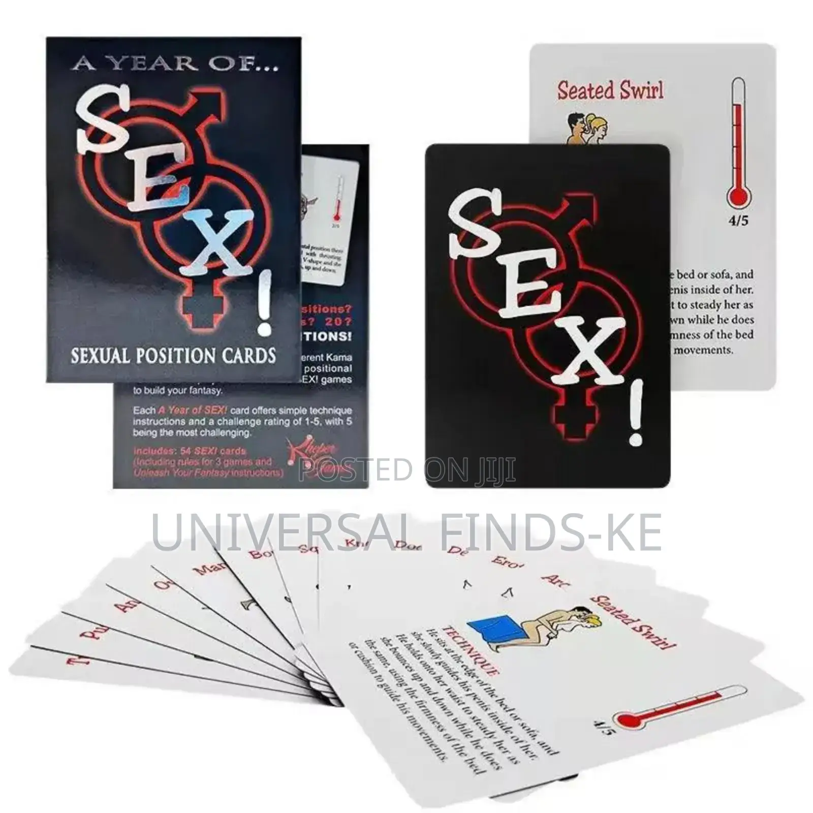 Foreplay Sexual Positions Couple Card Game Available