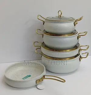Modern 9pcs Heavy Granite Cookware Set*