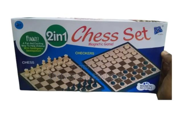 2in1 Chess Set Checkers ^ Chess and Checkers
