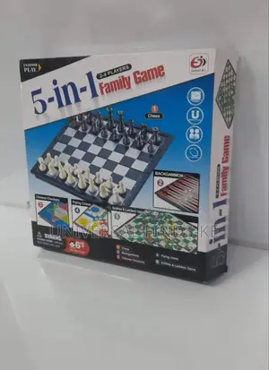 5in1 Board Game Chess, Backgammon,Snake and Ladder , Chinese