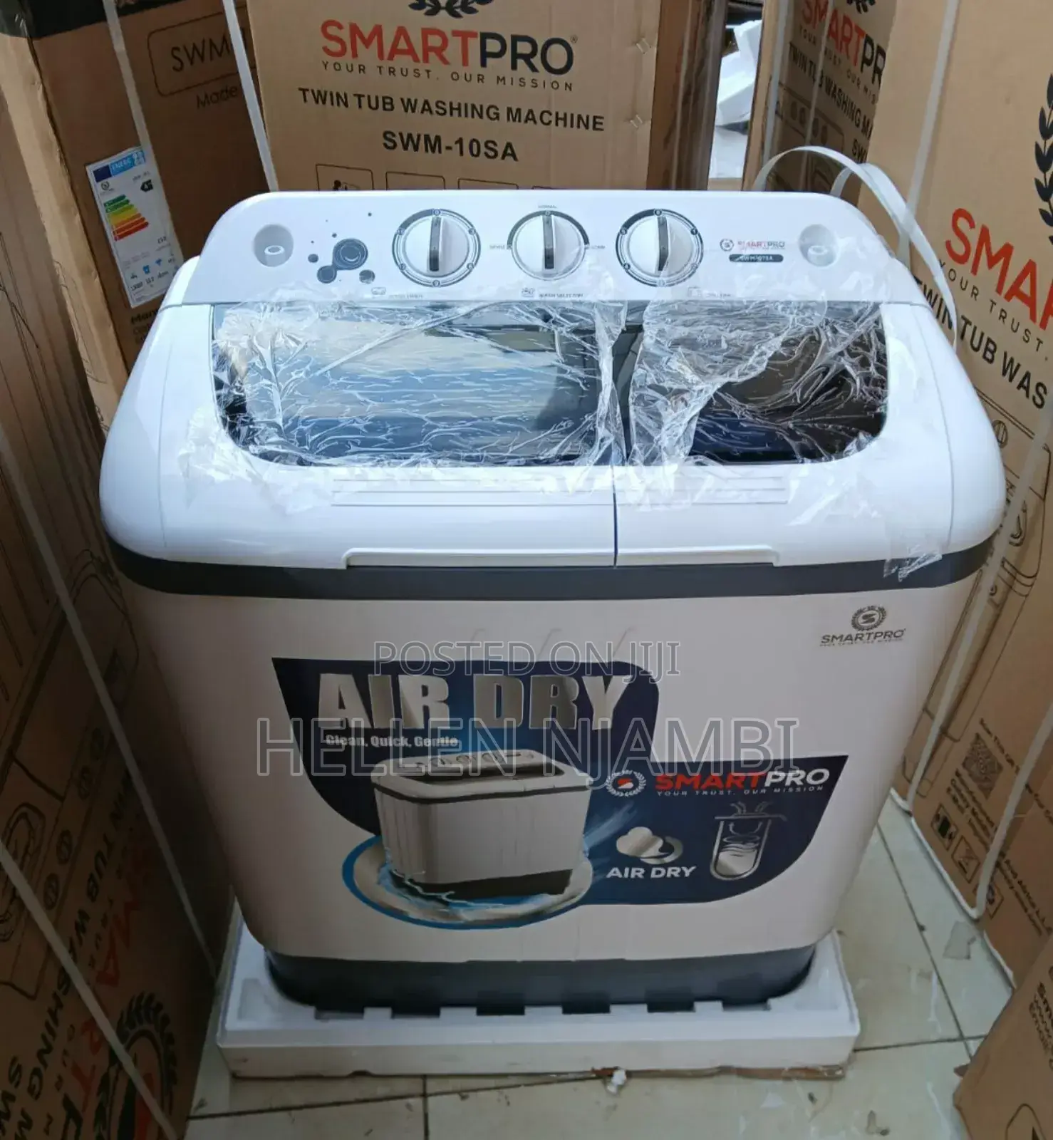 Smart Pro Washing Machine 10kg Twin Tub,