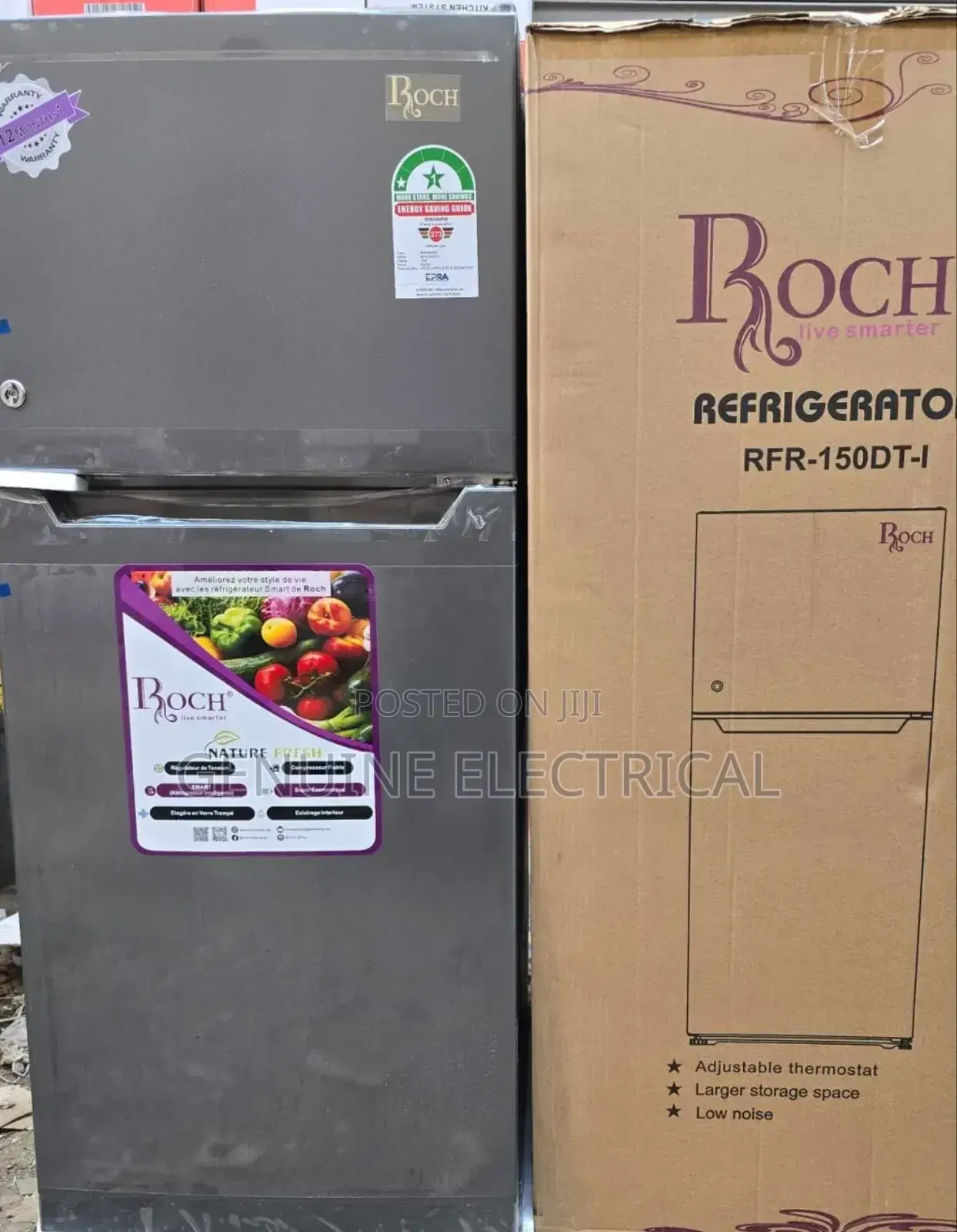 150dt Roch Fridge Double Door