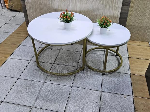 White Nesting Table - main view