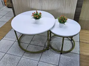 White Nesting Table