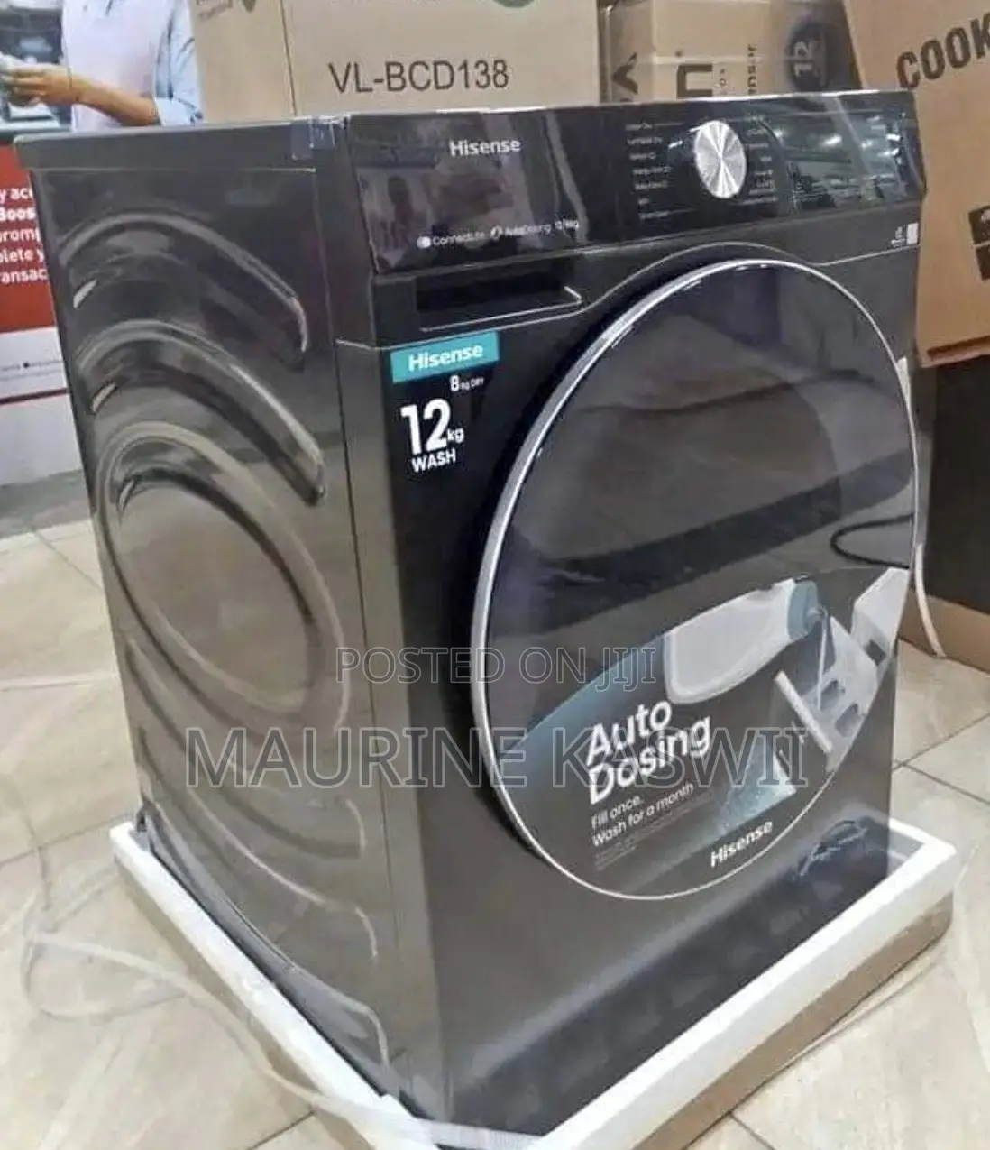 Hisense 12/8kg Full Outomatic Wash Dryer