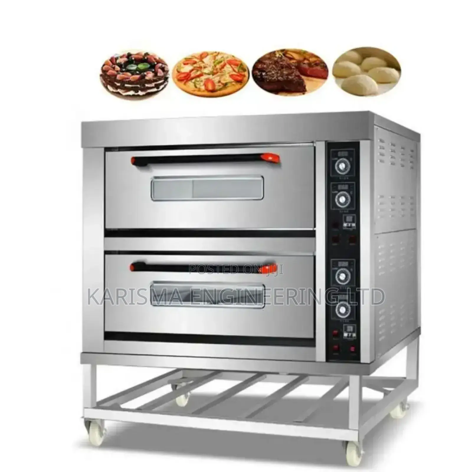 Double Deck Four Trays Gas Oven