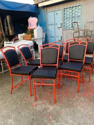 Restaurant Chairs Orange and Black