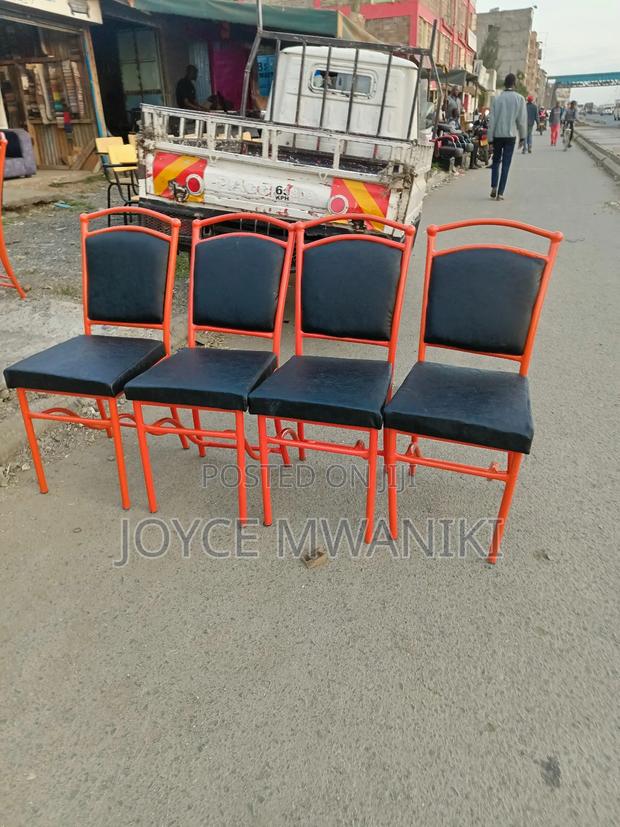 Restaurant Chairs Orange and Black - thumbnail 2