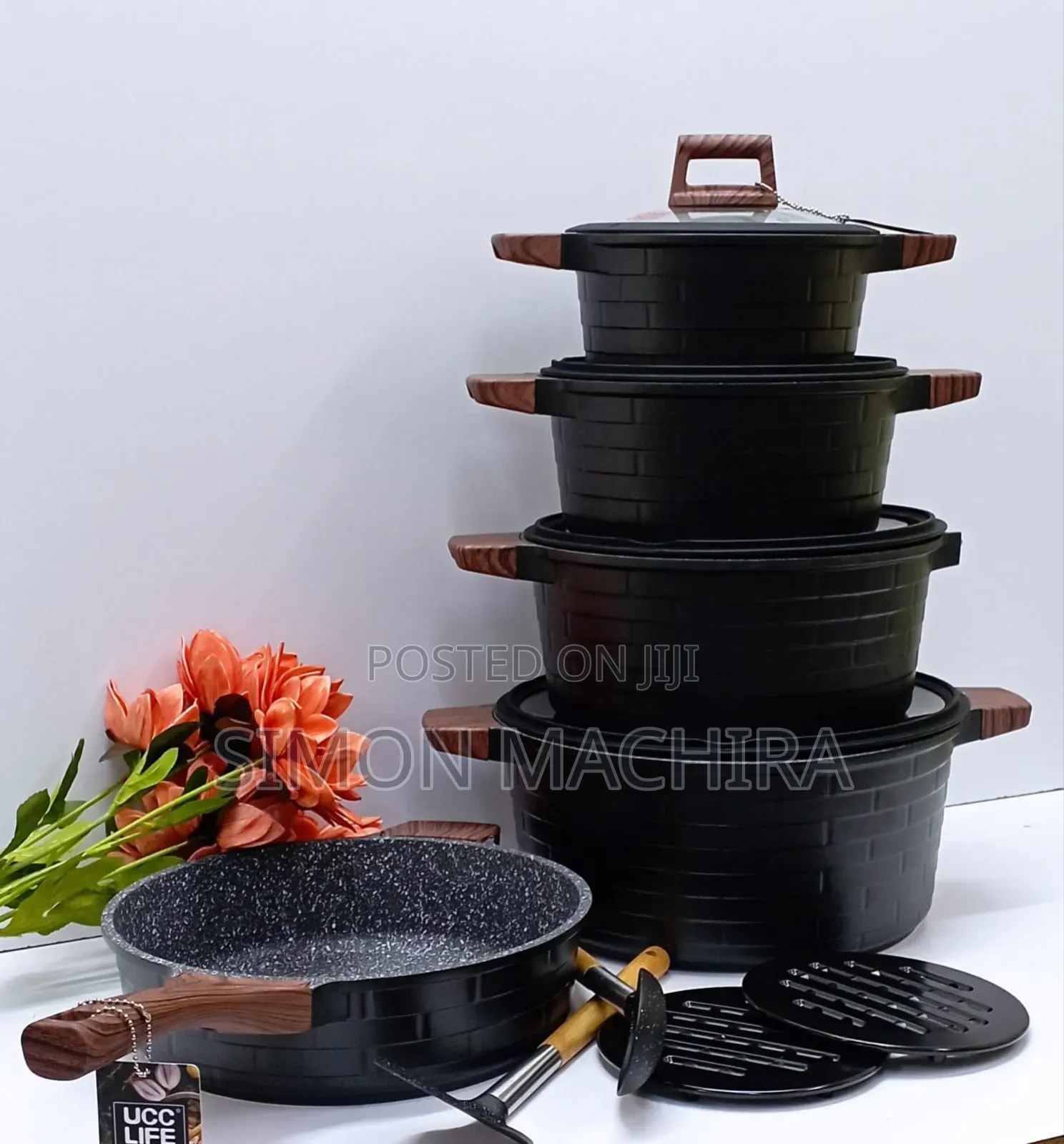 Ucc Life Granite Cookware 13pcs
