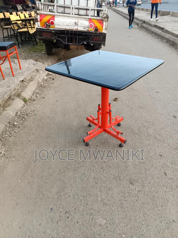 Restaurant or Hotel Marble Table, Black  - main view