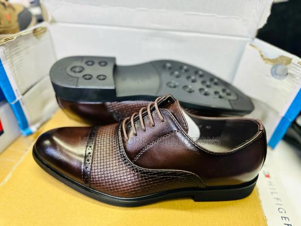 Executive Men Oxford Leather Shoes With Laces - thumbnail 2