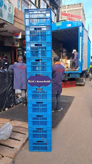 Skyblue Polystack Medium Plastic Crates