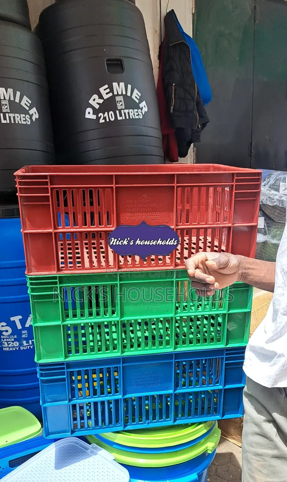 Assorted Polystack Plastic Crates Available