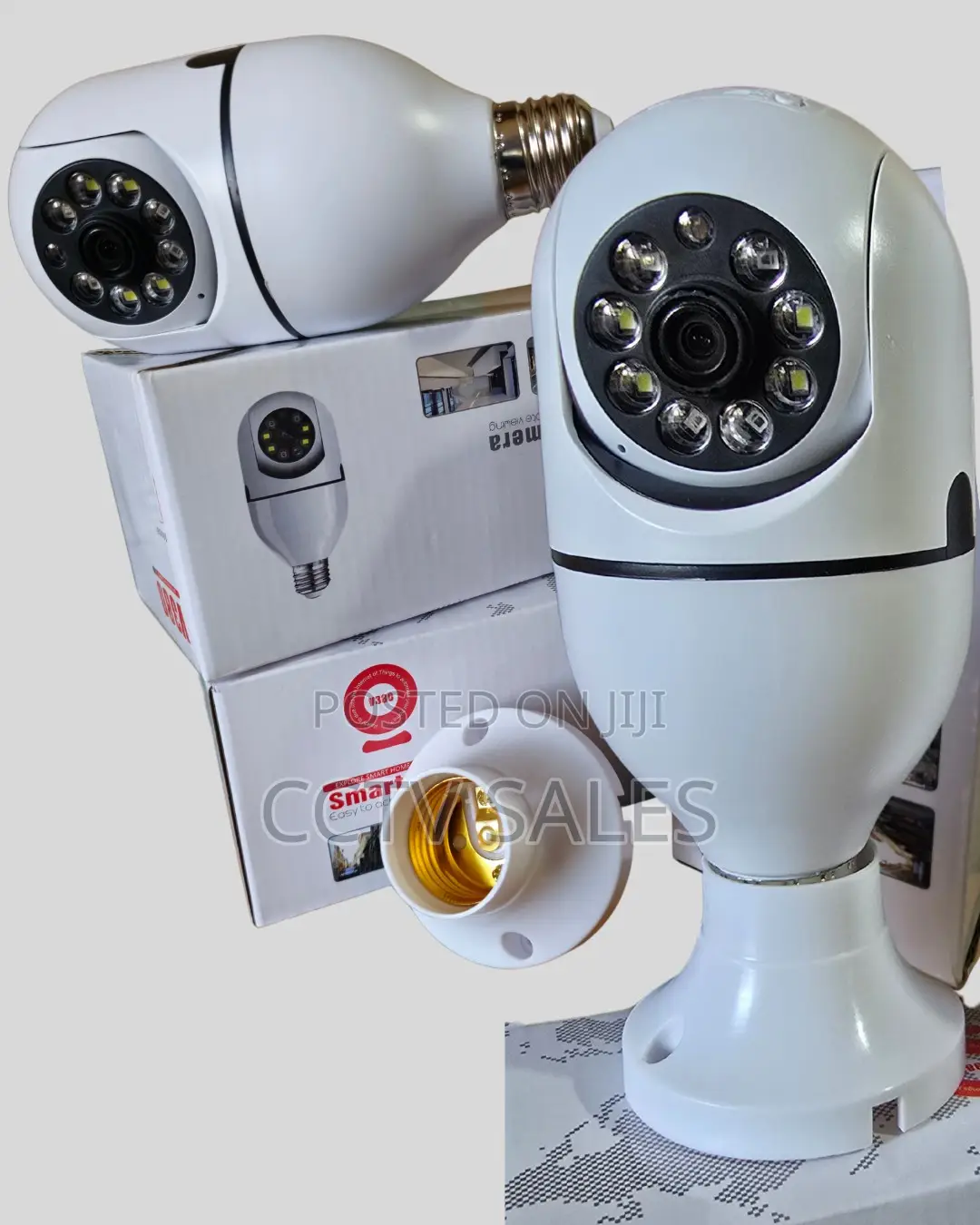 Bulb Type Motion Recording and Remote View CCTV Camera