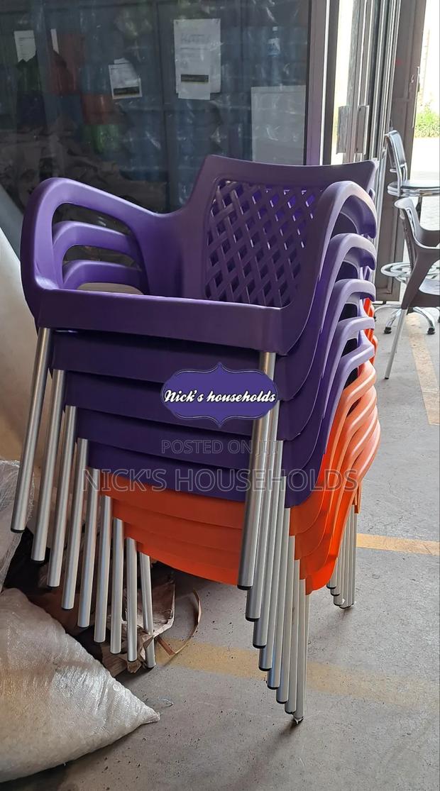 Plastic Chair With Heavy Duty Metal Legs - main view