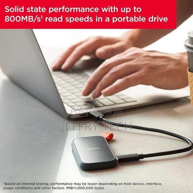 Sandisk E30 Portable External SSD 2tb - Sdssde30-2t00-G26 - thumbnail 2