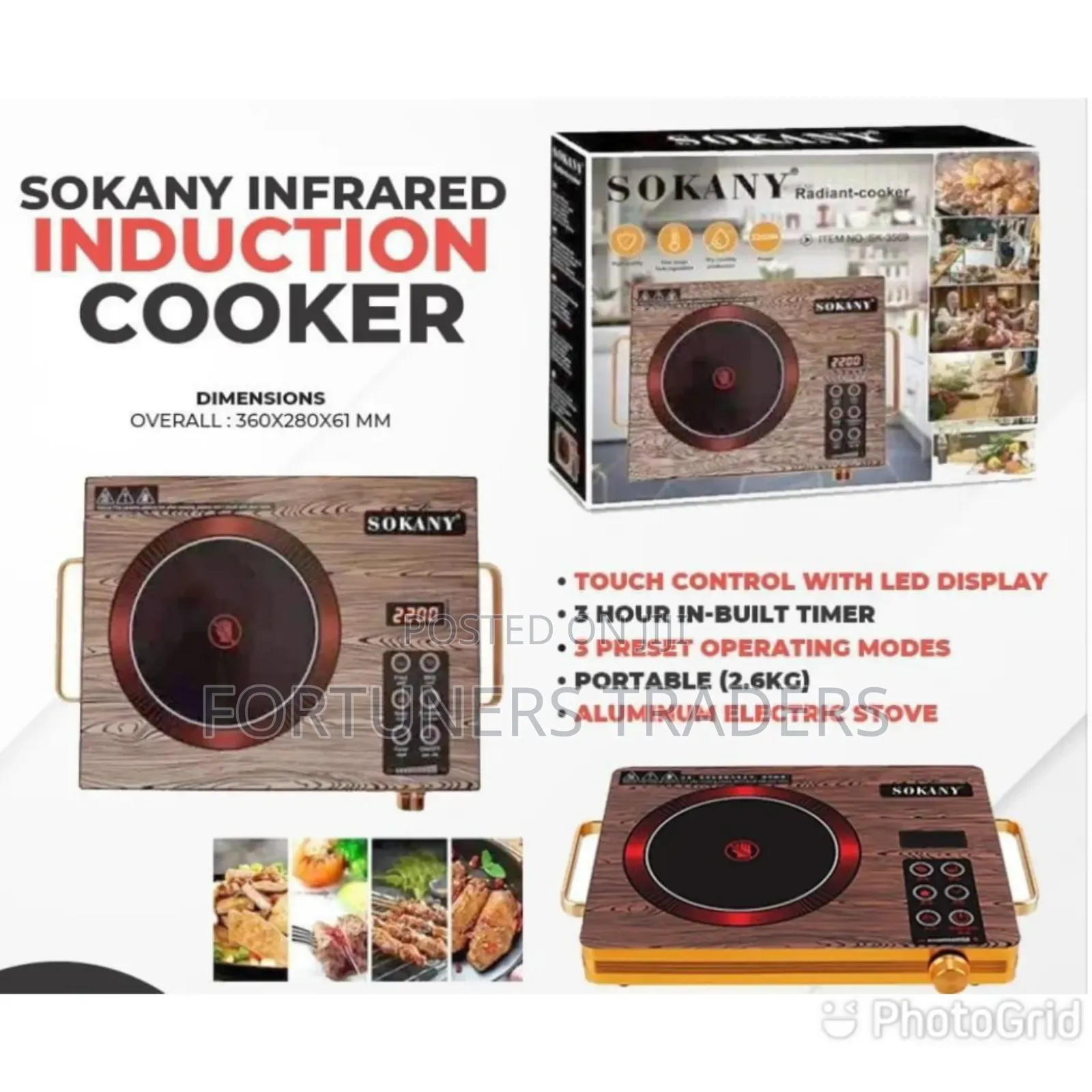 *Single Plate Sokany Radiant Cooker