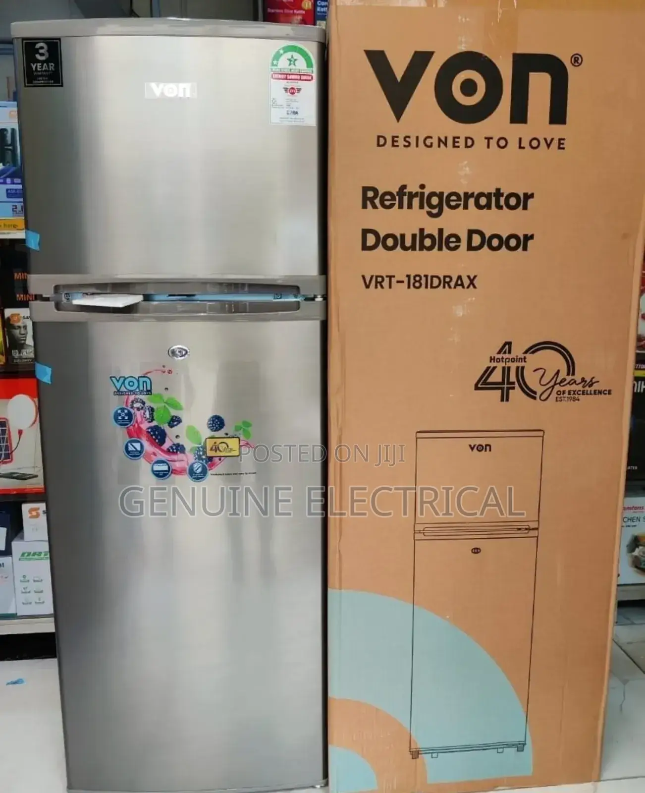 Von Refrigerator 181litres
