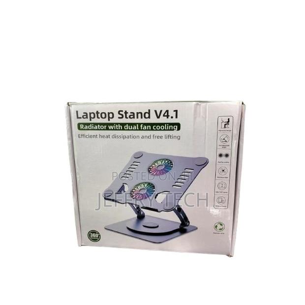 Rotating Laptop Stand V4.1 With Dual Cooling Fan