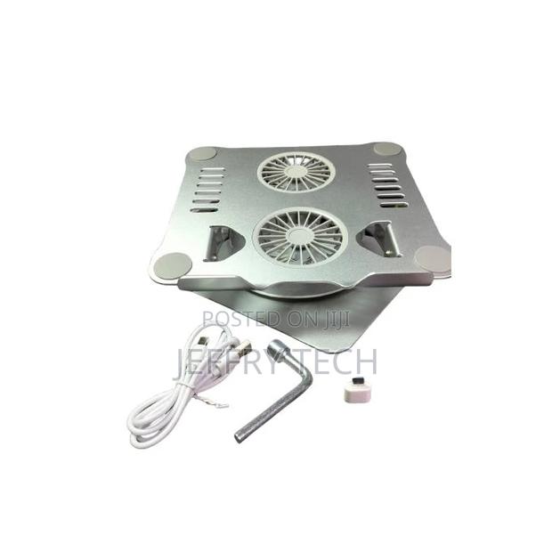Rotating Laptop Stand V4.1 With Dual Cooling Fan - thumbnail 2