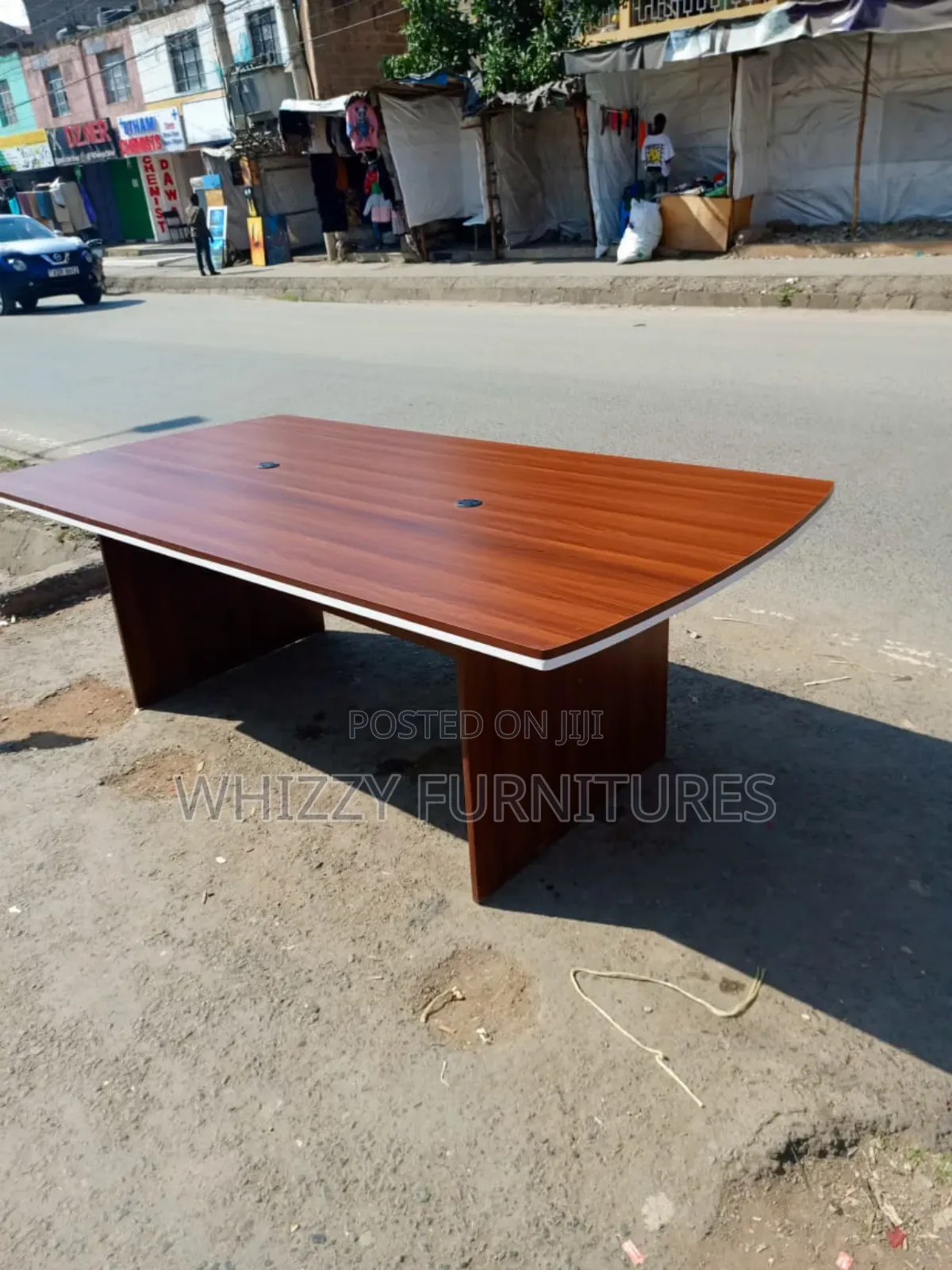 Brown Boardroom Table