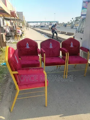 Maroon Red Church Chairs With Armrest 