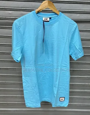 Light Blue Short Sleeved Men's T-Shirts