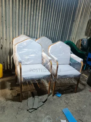 White Leather Church Chairs, With Armrest 