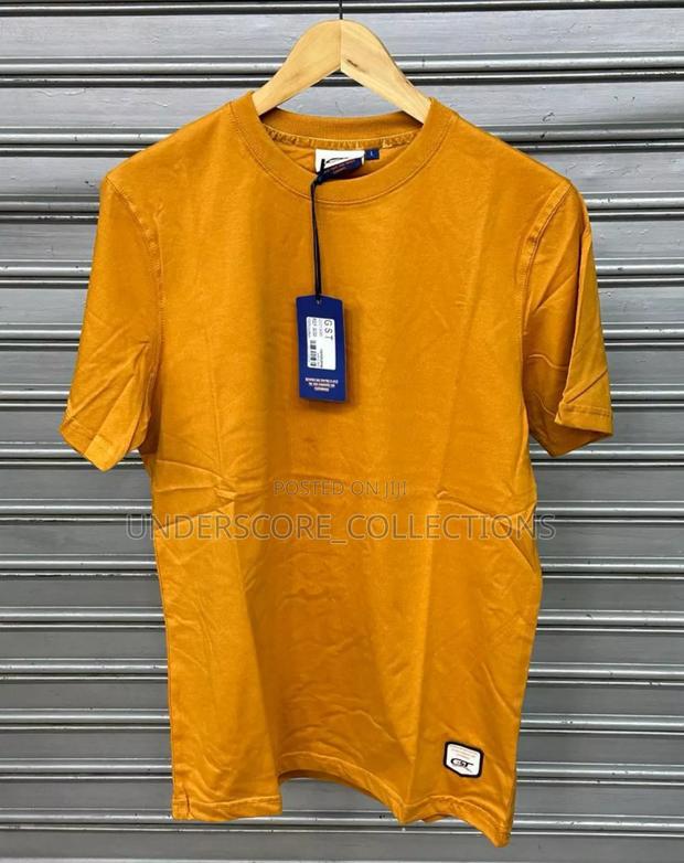 Mustard Short Sleeved Men's T-Shirts - thumbnail 2