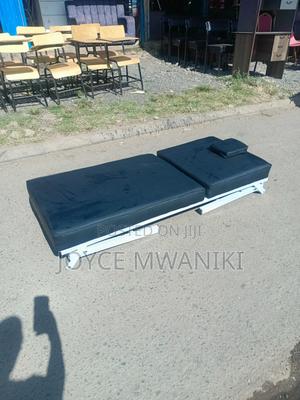 Massage Bed, White and Black Foldable - thumbnail 2