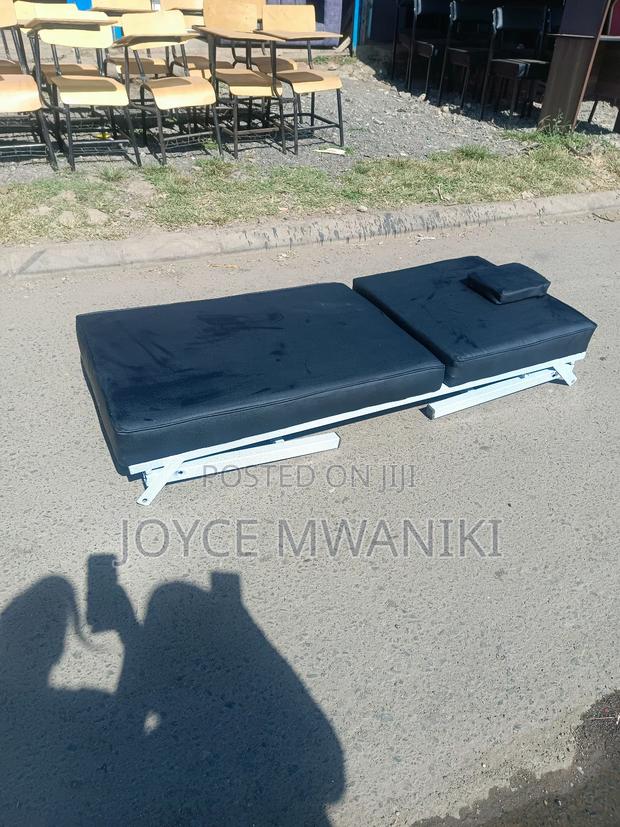 Massage Bed, White and Black Foldable - thumbnail 3