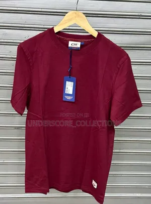 Burgundy Short Sleeved Men's T-Shirts