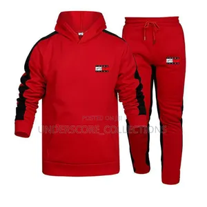 Red Tommy Hilfiger Men's Track Suits