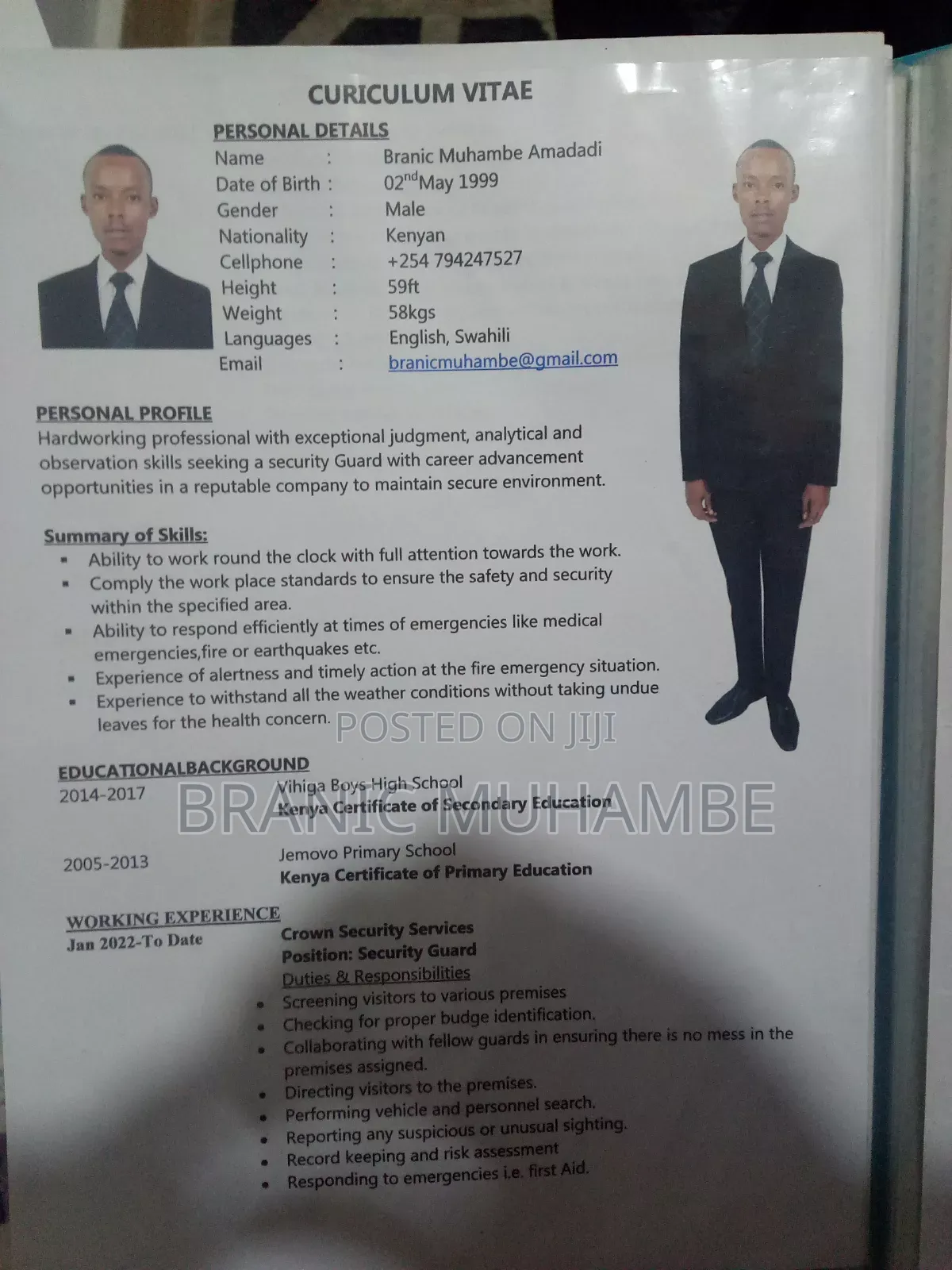 I Need the Job